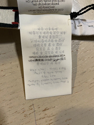 New  Gucci Silk  Bow Tie GG Monogram While Made in Italy