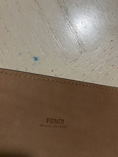 Neu 890 $ Fendi Herren FF Logo Ledergürtel Eisweiß 26/65 Italien