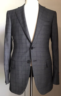Neuer ISAIA Super 170S Woll-/Seidenanzug für 4995 $, DK-Grau, 38R US (48R Eu), Italien