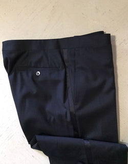 Neu $2895 Corneliani Herren-Smokinganzug aus Wolle, Schwarz, 40L US (50L Eu), Italien