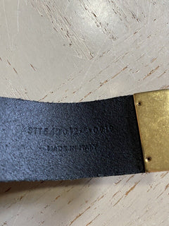 Женский браслет NWT Saint Laurent Id из гладкой кожи и металла черного цвета, размер M