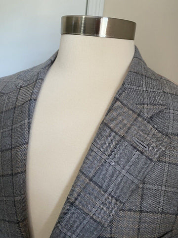 NWT $4790 Isaia Men Cashmere Sport Coat Jacket Blazer LT Gray  44R US/56R Ita