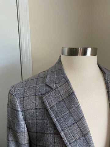 NWT $4790 Isaia Men Cashmere Sport Coat Jacket Blazer LT Gray  44R US/56R Ita