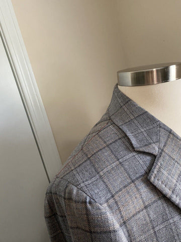 NWT $4790 Isaia Men Cashmere Sport Coat Jacket Blazer LT Gray  44R US/56R Ita