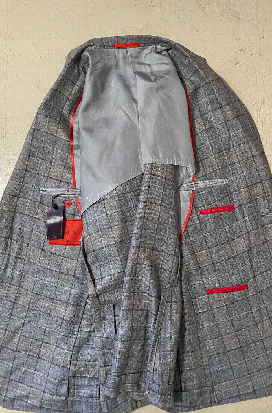 NWT $4790 Isaia Men Cashmere Sport Coat Jacket Blazer LT Gray 44R US Italy