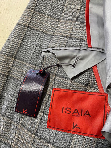 NWT $4790 Isaia Men Cashmere Sport Coat Jacket Blazer LT Gray  44R US/56R Ita
