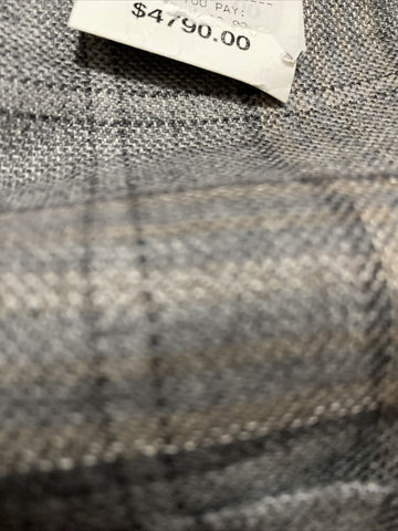 NWT $4790 Isaia Men Cashmere Sport Coat Jacket Blazer LT Gray  44R US/56R Ita