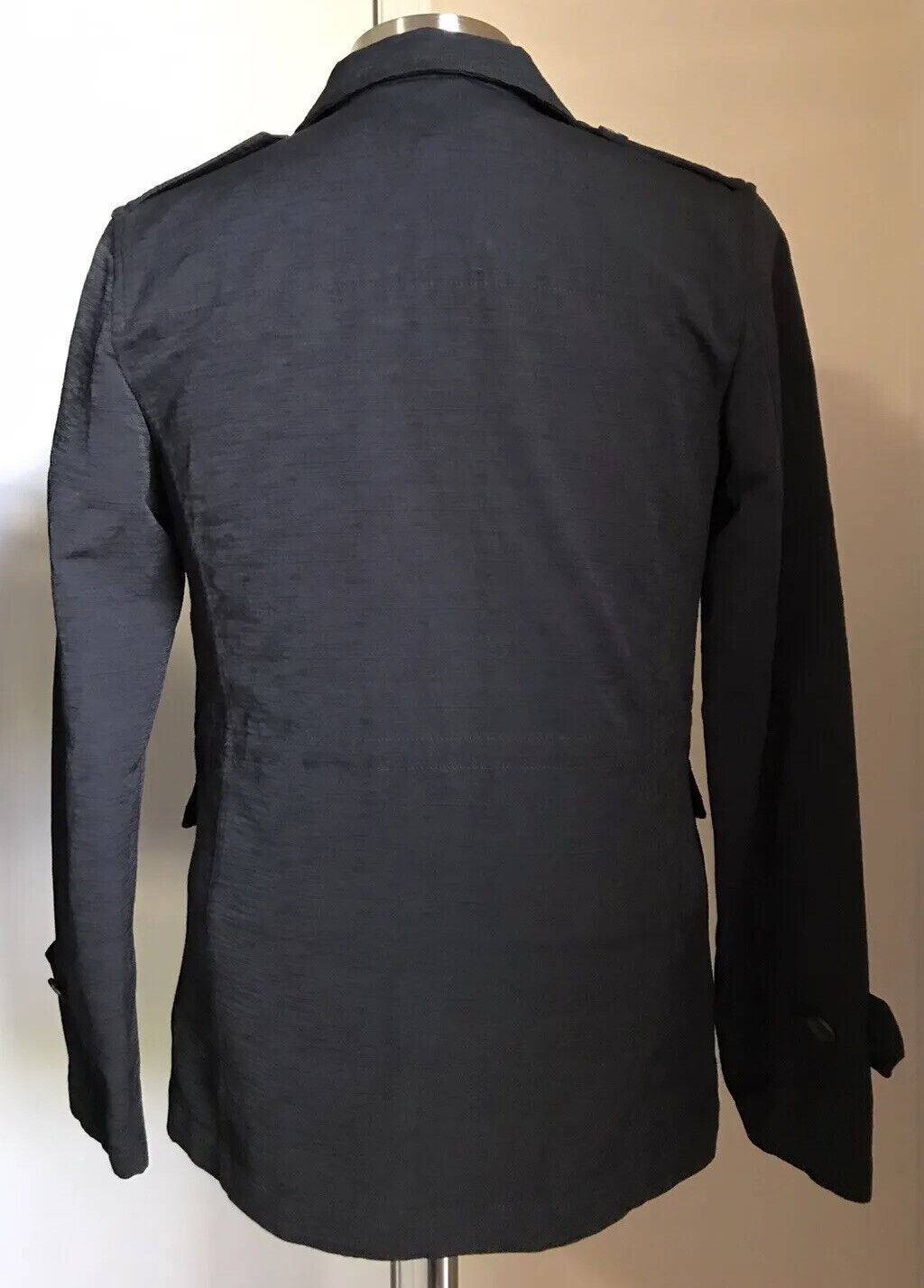 NWT $2195 Мужская стильная куртка-пальто Eidos черного цвета 38 США (48 Ei) Италия