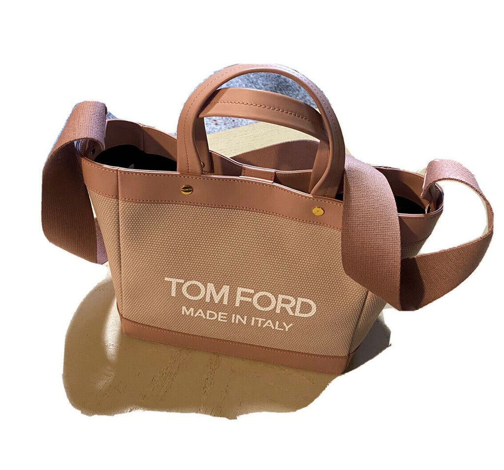 Neue 1390 $ TOM FORD Mini-Logo-Einkaufstasche für Damen Dusty Pick Italy