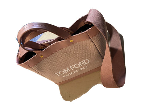 Neue 1390 $ TOM FORD Mini-Logo-Einkaufstasche für Damen Dusty Pick Italy