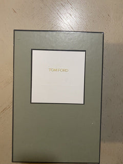 NIB $1150 TOM FORD Women’s Metallic Cap-Toe Logo Pumps Shoes Black/Gold 8/38 Eu