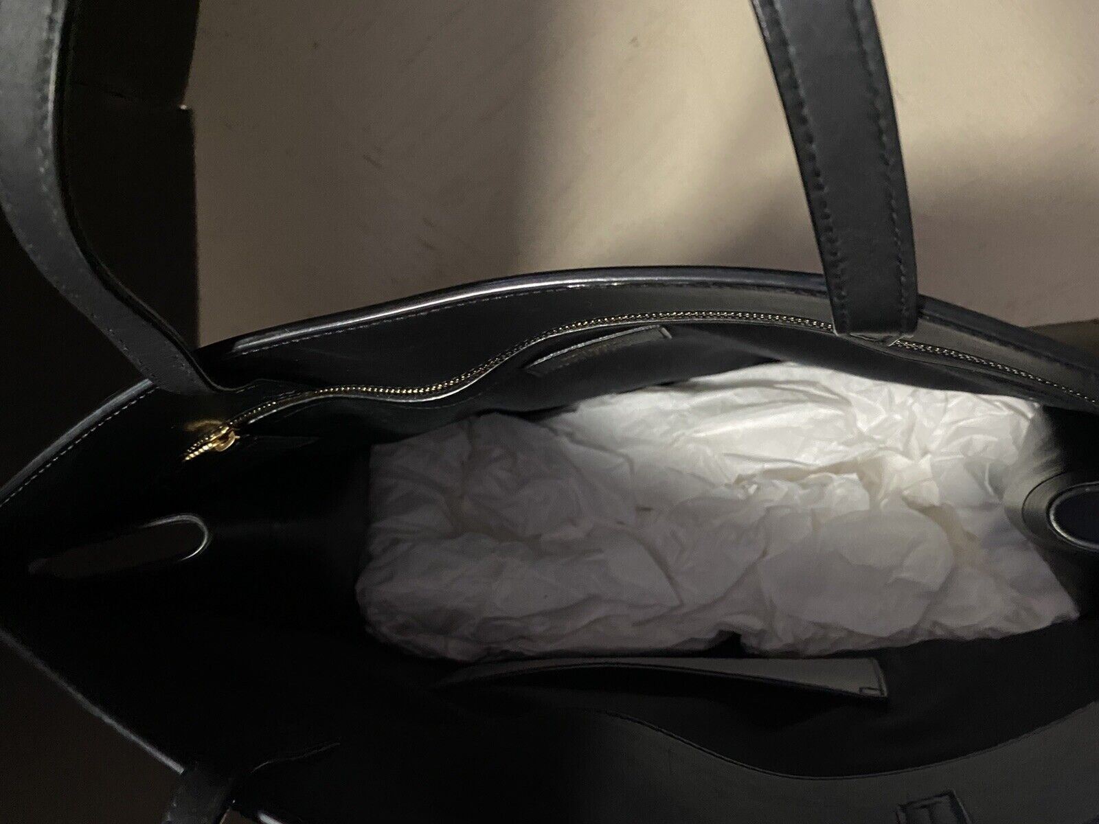 Новая кожаная большая сумка Saint Laurent YSL с ручкой сверху, черная, Италия, $2350