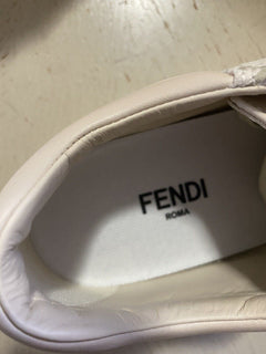 NIB 770 $ Fendi Damen Canvas/Leder Logo Sneakers Schuhe Camelia 10,5/40,5 Eu