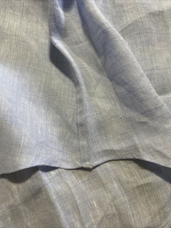 Neu mit Etikett: 750 $ Stefano Ricci Herren Leinenhemd LT Blau 16,5/42 Italien