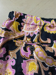 Neu mit Etikett: Gucci Herren-Shorts aus Leinen mit Gucci-Monogramm, Schwarz/Rosa/Beige, 30 US/44 Eu