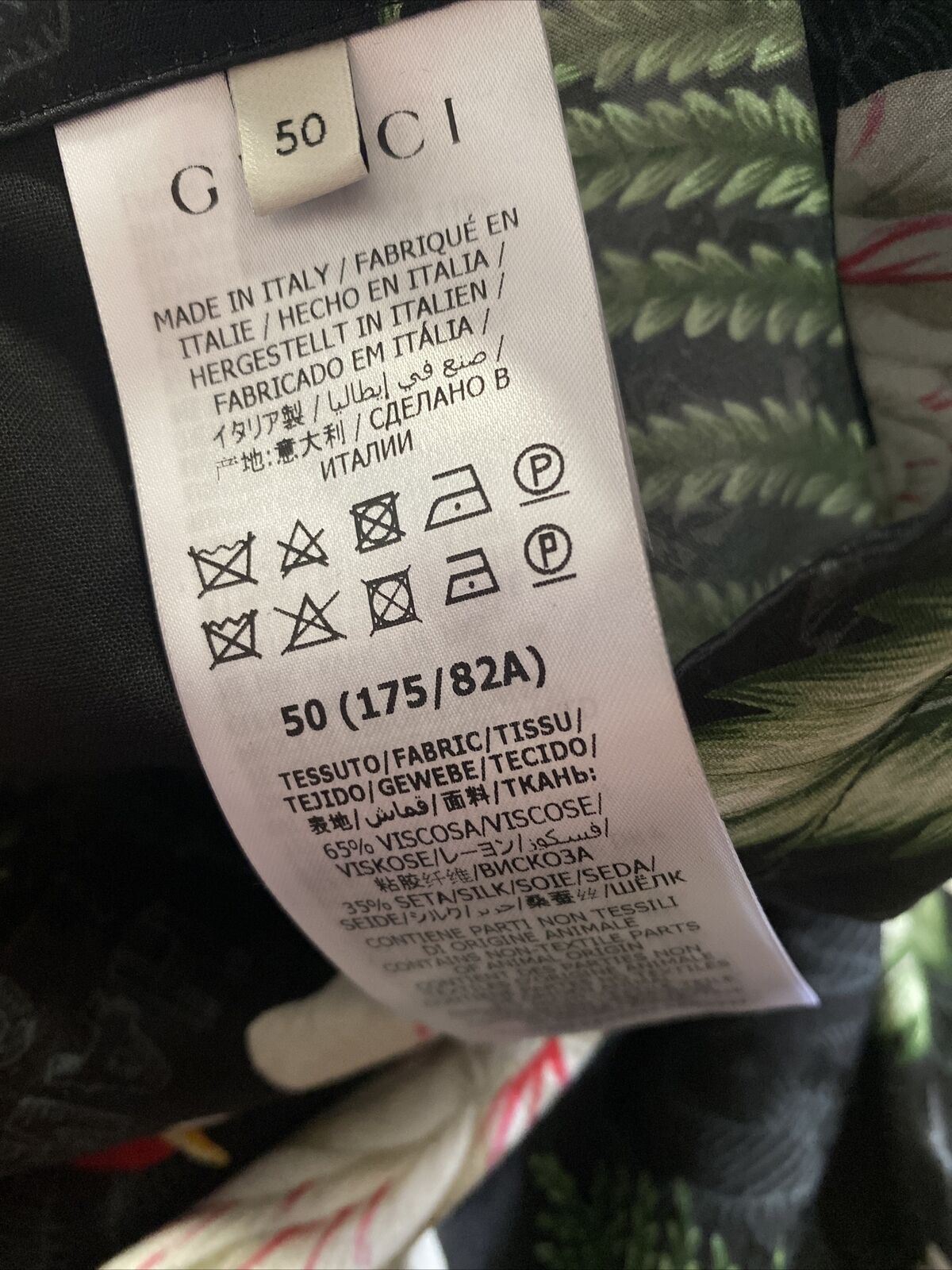 NWT $980 Gucci Men’s Gucci Soul Monogram Short Pents Black/Green/Mul. 34 US/50 E