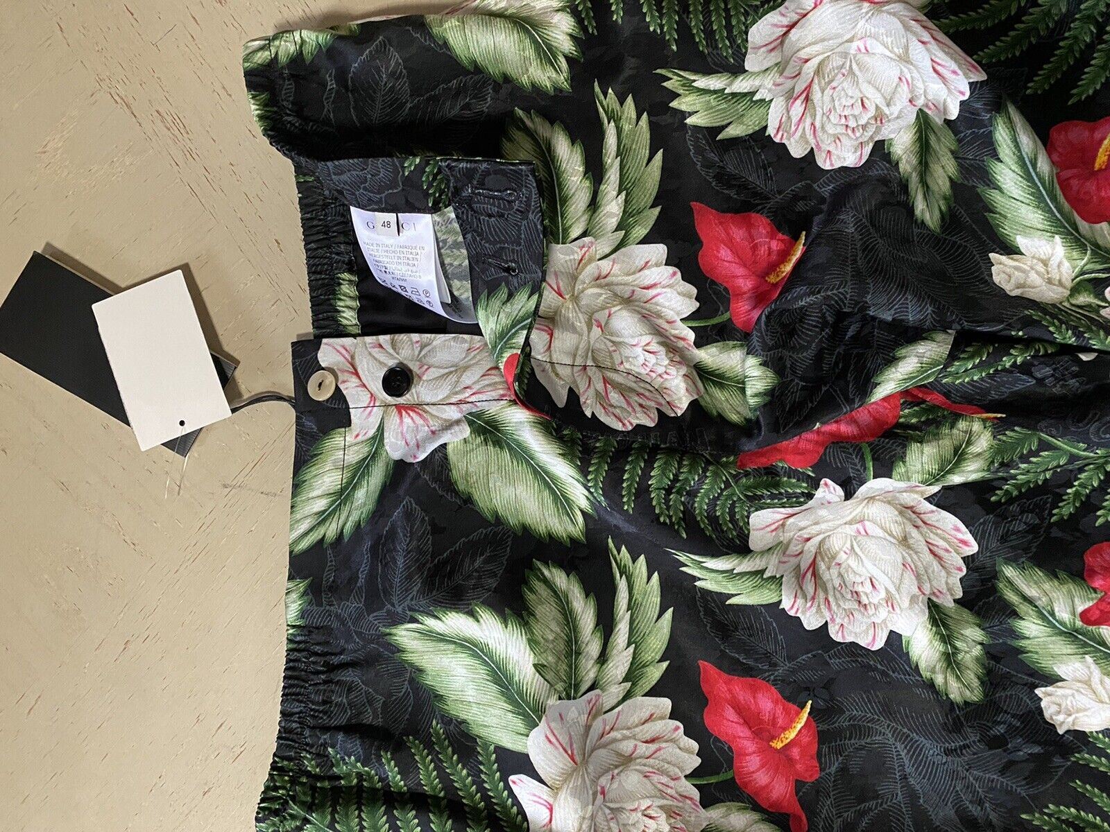 СЗТ $980 Gucci Мужские короткие брюки Gucci Soul Monogram черного/зеленого/мул. 34 США/50 в.д.
