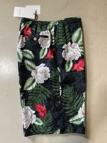 NWT $980 Gucci Men’s Gucci Soul Monogram Short Pents Black/Green/Mul. 36 US/52 E