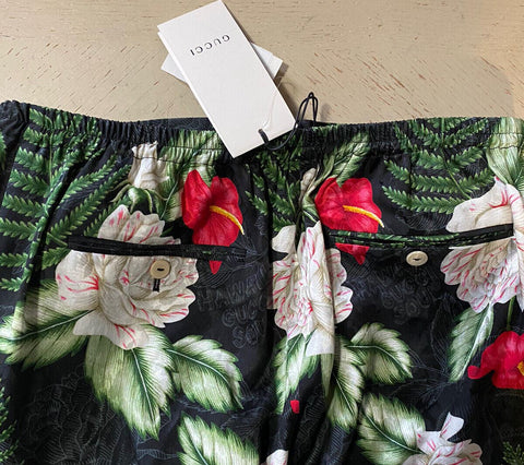 NWT $980 Gucci Men’s Gucci Soul Monogram Short Pents Black/Green/Mul. 36 US/52 E