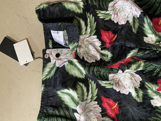 Neu mit Etikett: 980 $ Gucci Herren Gucci Soul Monogram Short Pents Schwarz/Grün/Mul. 38 US/54 E
