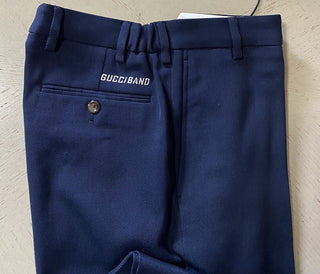 Neu mit Etikett: 1100 $ Gucci Herren Gucci Band Hose Blau/Kaspian 30 US (46 Eu) Italien