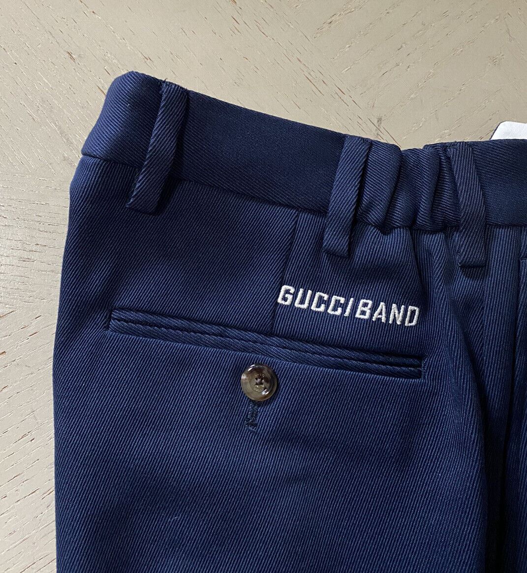 Neu mit Etikett: 1100 $ Gucci Herren Gucci Band Hose Blau/Kaspian 30 US (46 Eu) Italien