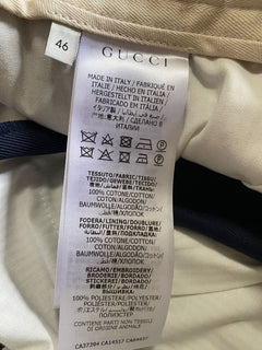 Neu mit Etikett: 1100 $ Gucci Herren Gucci Band Hose Blau/Kaspian 30 US (46 Eu) Italien