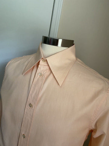 Новая мужская классическая рубашка Gucci Цвет Фиолетовый-Сиреневый 40/15 3/4 Италия