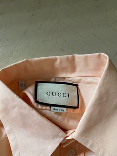 New Gucci Men’s Dress Shirt Color Violet-Lilac 40/15 3/4 Italy