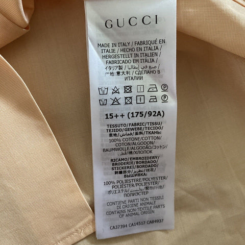 Новая мужская классическая рубашка Gucci Цвет Фиолетовый-Сиреневый 40/15 3/4 Италия