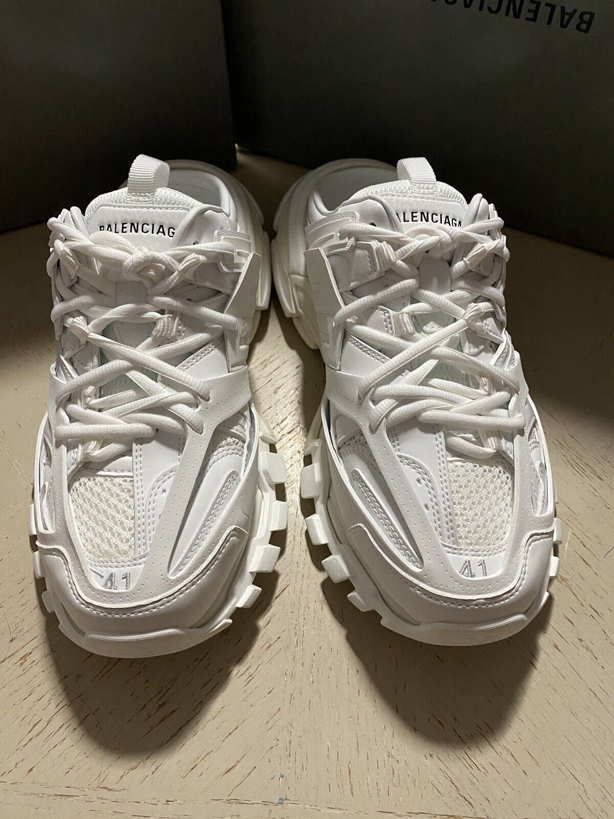 NIB 950 $ Balenciaga Track Lace-Up Mule Sneakers Weiß 11 US/41 Eu (Herren 8 US)