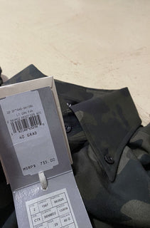 Neu $735 TOM FORD Herren-Tarnanzughemd Grün/Fächer 40/15 3/4 Schweiz