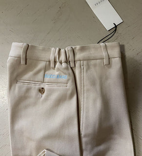 Neu mit Etikett: 1100 $ Gucci Herren Gucci Band Hose Elfenbein 28 US (44 Eu) Italien