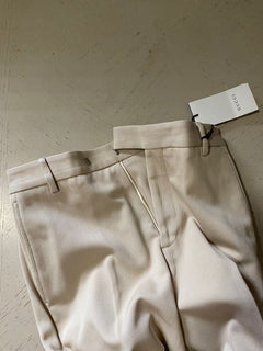 Neu mit Etikett: 1100 $ Gucci Herren Gucci Band Hose Elfenbein 28 US (44 Eu) Italien