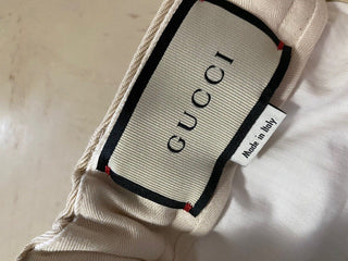 Neu mit Etikett: 1100 $ Gucci Herren Gucci Band Hose Elfenbein 28 US (44 Eu) Italien