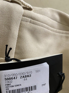 Neu mit Etikett: 1100 $ Gucci Herren Gucci Band Hose Elfenbein 28 US (44 Eu) Italien