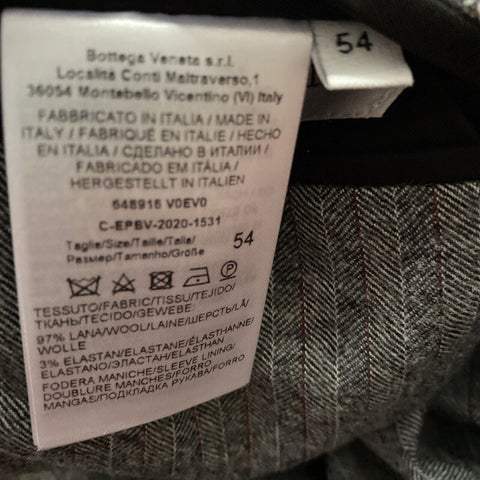 Новый мужской костюм из мягкой шерсти Bottega Veneta за 3500 долларов США, серый 44R US/54R EU Италия