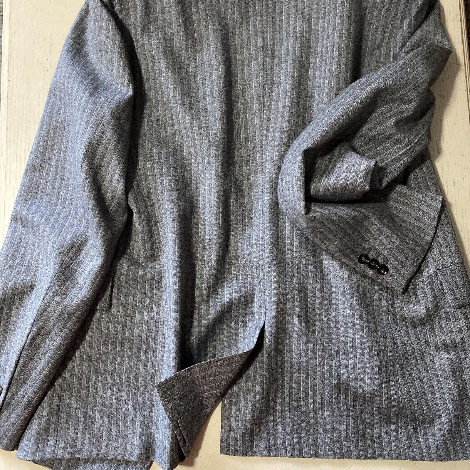 Neuer $3500 Bottega Veneta Herrenanzug aus weicher Wolle Grau 44R US/54R Eu Italien