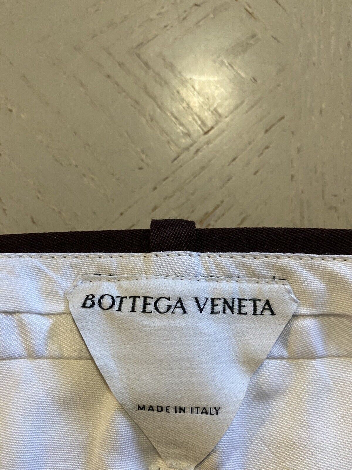 СЗТ $1100 Мужские шерстяные классические брюки Bottega Veneta бордовые 40 США/56 ЕС