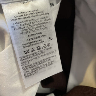 NWT $1100 Bottega Veneta Mens Wool Dress Pants Burgundy 40 US/56 Eu
