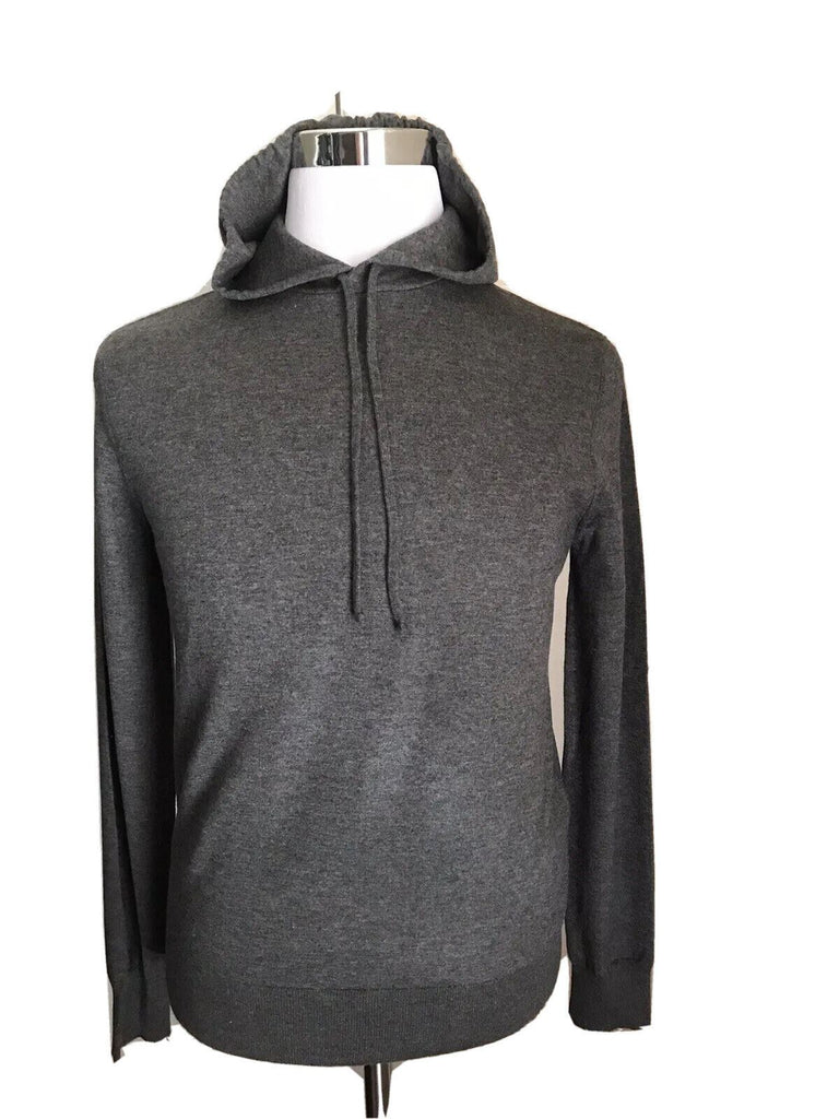 Neu mit Etikett: 1295 $ Ralph Lauren Purple Label Herren-Kapuzenpullover aus Kaschmir, DK, Grau, M, Italien