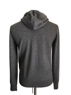 Neu mit Etikett: 1295 $ Ralph Lauren Purple Label Herren-Kapuzenpullover aus Kaschmir, DK, Grau, M, Italien