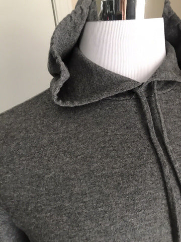 NWT $1295 Ralph Lauren Purple Label Men Cashmere Hoodie Sweater DK Gray M Italy