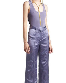 Neu $595 TOM FORD Damen Micro Costa Jersey Tank Top Lila 6 US/40 Ita