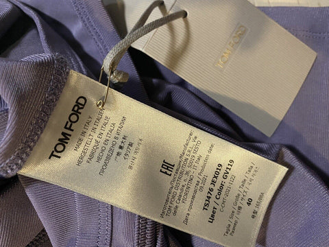 New $595 TOM FORD Women Micro Costa Jersey Tank Top Purple 6 US/40 Ita