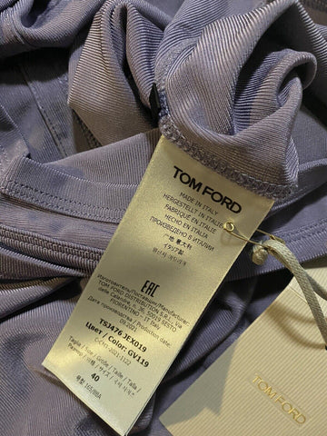 New $595 TOM FORD Women Micro Costa Jersey Tank Top Purple 6 US/40 Ita