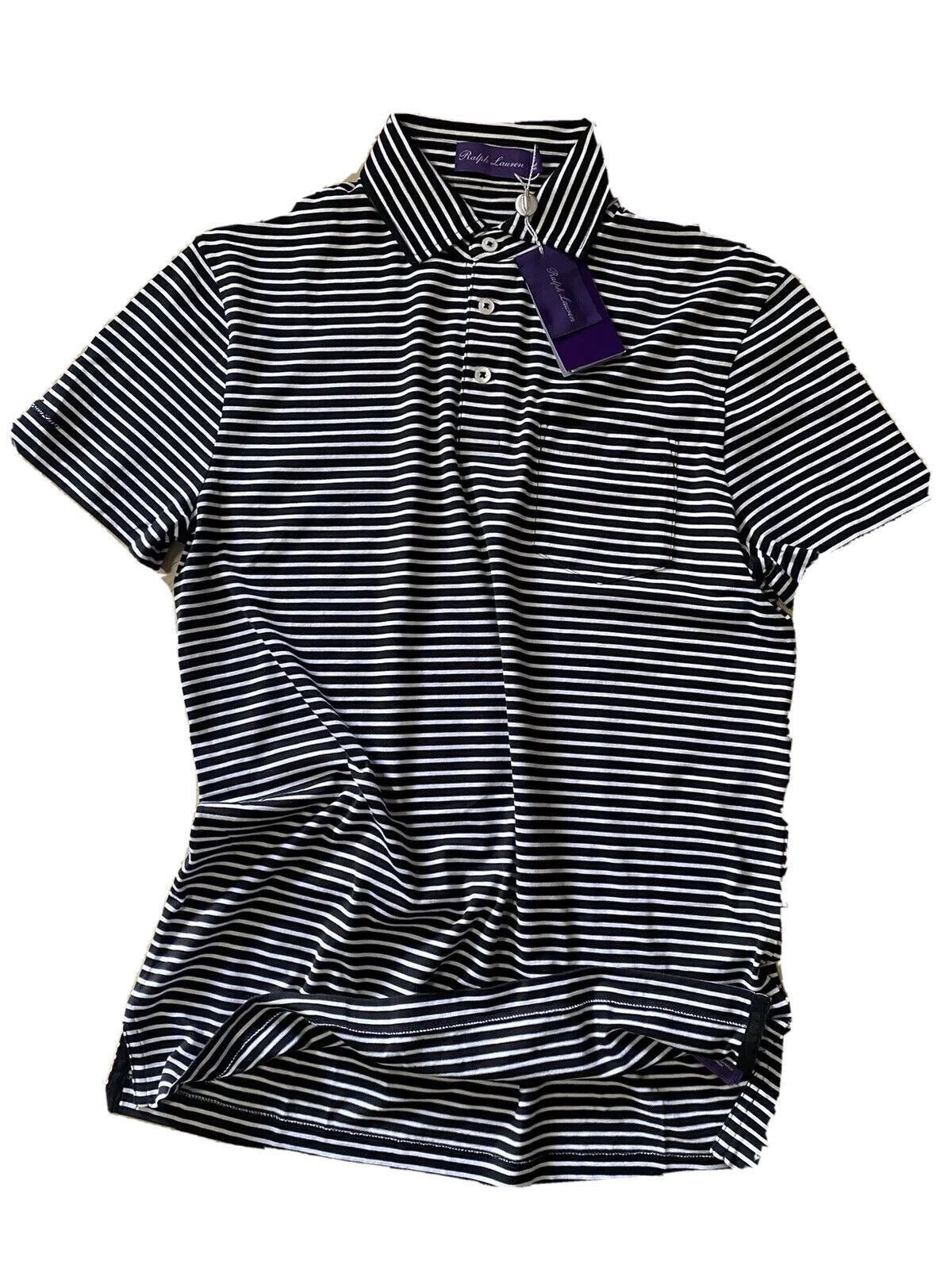 NWT Ralph Lauren Purple Label Men's Polo Shirt Color Black/White Size S