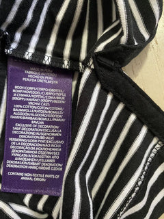 NWT Ralph Lauren Purple Label Men's Polo Shirt Color Black/White Size S