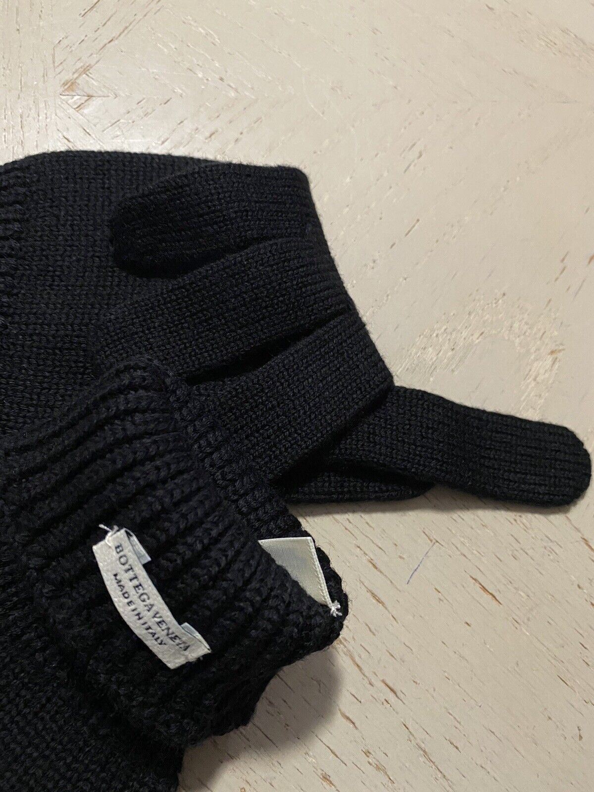 NWT Шерстяные перчатки Bottega Veneta, черные, размер M, Италия