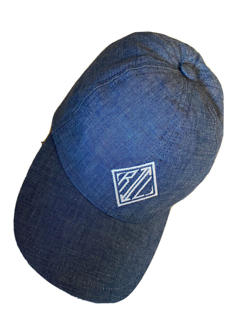 Neu mit Etikett: Ralph Lauren Purple Label Logo Baseball Cap, Blau, Einheitsgröße, Italien